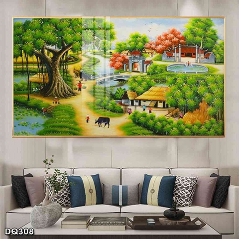 Tranh Phong Cảnh Đồng Quê | Tranh Ngọc Việt - Đắk Lắk | Tranh Ngọc Việt - Xưởng Tranh Đẹp Buôn Ma Thuột (BMT) DakLak