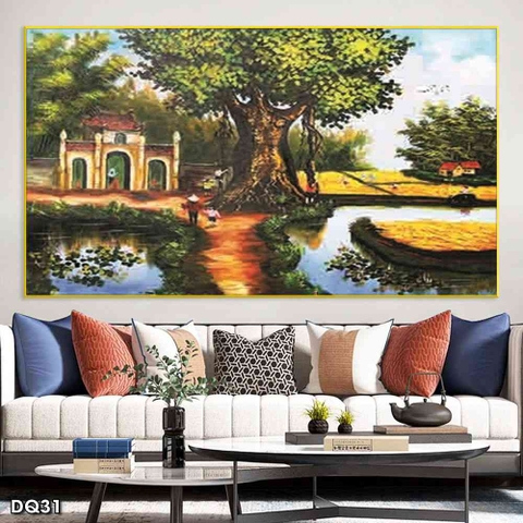 Tranh Phong Cảnh Đồng Quê | Tranh Ngọc Việt - Đắk Lắk | Tranh Ngọc Việt - Xưởng Tranh Đẹp Buôn Ma Thuột (BMT) DakLak