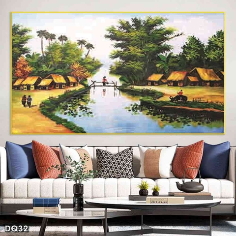 Tranh Phong Cảnh Đồng Quê | Tranh Ngọc Việt - Đắk Lắk | Tranh Ngọc Việt - Xưởng Tranh Đẹp Buôn Ma Thuột (BMT) DakLak