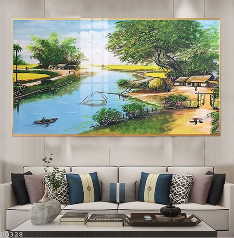 Tranh Phong Cảnh Đồng Quê | Tranh Ngọc Việt - Đắk Lắk | Tranh Ngọc Việt - Xưởng Tranh Đẹp Buôn Ma Thuột (BMT) DakLak