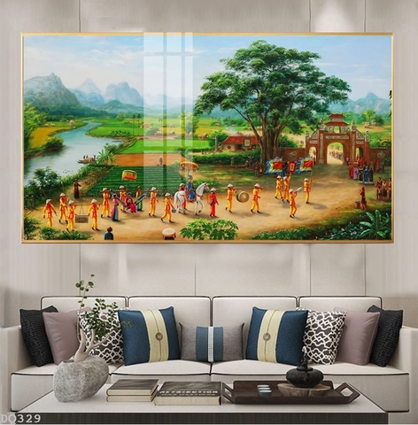 Tranh Phong Cảnh Đồng Quê | Tranh Ngọc Việt - Đắk Lắk | Tranh Ngọc Việt - Xưởng Tranh Đẹp Buôn Ma Thuột (BMT) DakLak