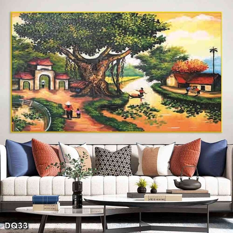 Tranh Phong Cảnh Đồng Quê | Tranh Ngọc Việt - Đắk Lắk | Tranh Ngọc Việt - Xưởng Tranh Đẹp Buôn Ma Thuột (BMT) DakLak