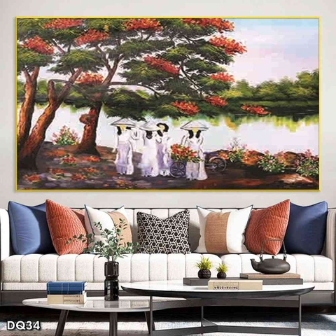 Tranh Phong Cảnh Đồng Quê | Tranh Ngọc Việt - Đắk Lắk | Tranh Ngọc Việt - Xưởng Tranh Đẹp Buôn Ma Thuột (BMT) DakLak