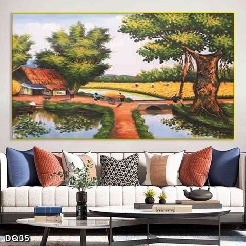 Tranh Phong Cảnh Đồng Quê | Tranh Ngọc Việt - Đắk Lắk | Tranh Ngọc Việt - Xưởng Tranh Đẹp Buôn Ma Thuột (BMT) DakLak