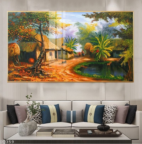 Tranh Phong Cảnh Đồng Quê | Tranh Ngọc Việt - Đắk Lắk | Tranh Ngọc Việt - Xưởng Tranh Đẹp Buôn Ma Thuột (BMT) DakLak