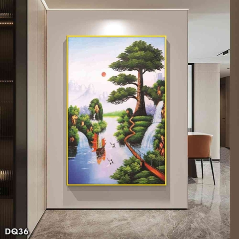 Tranh Phong Cảnh Đồng Quê | Tranh Ngọc Việt - Đắk Lắk | Tranh Ngọc Việt - Xưởng Tranh Đẹp Buôn Ma Thuột (BMT) DakLak