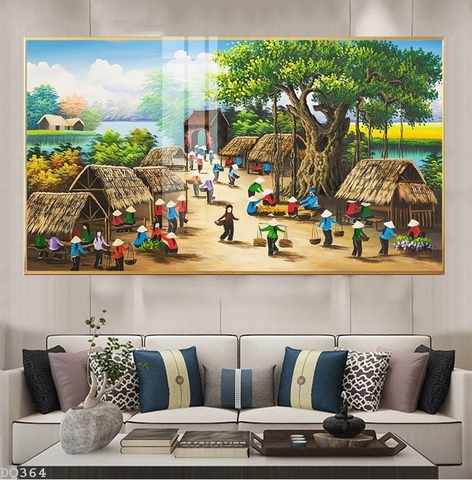 Tranh Phong Cảnh Đồng Quê | Tranh Ngọc Việt - Đắk Lắk | Tranh Ngọc Việt - Xưởng Tranh Đẹp Buôn Ma Thuột (BMT) DakLak