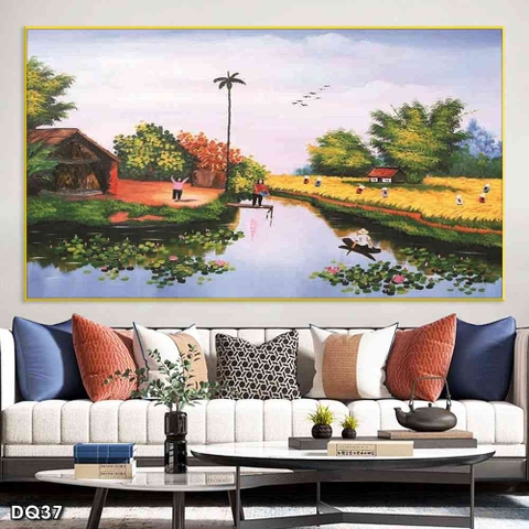 Tranh Phong Cảnh Đồng Quê | Tranh Ngọc Việt - Đắk Lắk | Tranh Ngọc Việt - Xưởng Tranh Đẹp Buôn Ma Thuột (BMT) DakLak