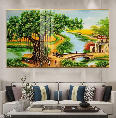 Tranh Phong Cảnh Đồng Quê | Tranh Ngọc Việt - Đắk Lắk | Tranh Ngọc Việt - Xưởng Tranh Đẹp Buôn Ma Thuột (BMT) DakLak