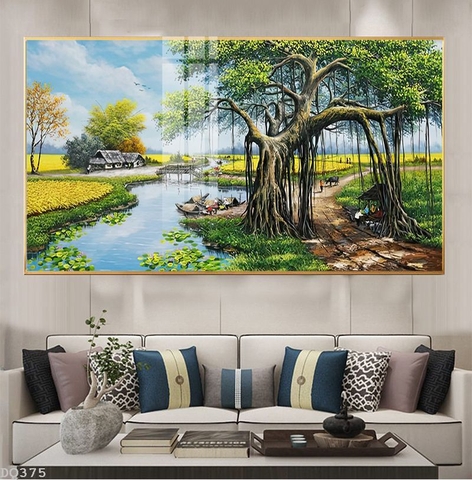 Tranh Phong Cảnh Đồng Quê | Tranh Ngọc Việt - Đắk Lắk | Tranh Ngọc Việt - Xưởng Tranh Đẹp Buôn Ma Thuột (BMT) DakLak