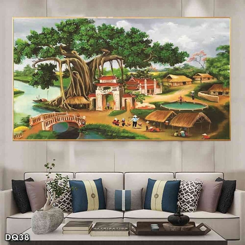 Tranh Phong Cảnh Đồng Quê | Tranh Ngọc Việt - Đắk Lắk | Tranh Ngọc Việt - Xưởng Tranh Đẹp Buôn Ma Thuột (BMT) DakLak