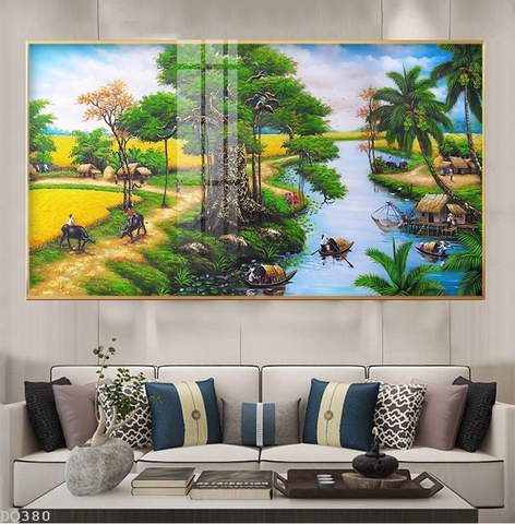 Tranh Phong Cảnh Đồng Quê | Tranh Ngọc Việt - Đắk Lắk | Tranh Ngọc Việt - Xưởng Tranh Đẹp Buôn Ma Thuột (BMT) DakLak