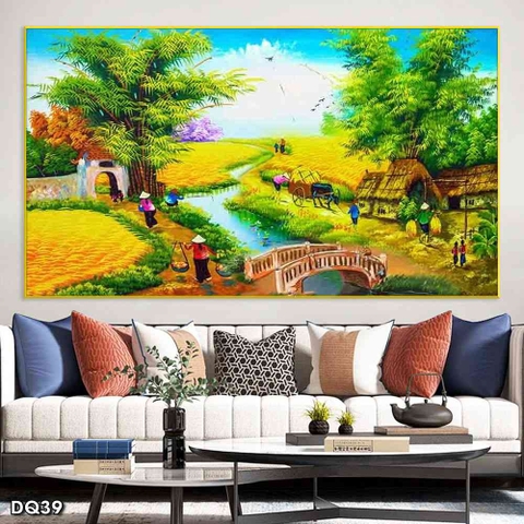 Tranh Phong Cảnh Đồng Quê | Tranh Ngọc Việt - Đắk Lắk | Tranh Ngọc Việt - Xưởng Tranh Đẹp Buôn Ma Thuột (BMT) DakLak