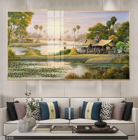 Tranh Phong Cảnh Đồng Quê | Tranh Ngọc Việt - Đắk Lắk | Tranh Ngọc Việt - Xưởng Tranh Đẹp Buôn Ma Thuột (BMT) DakLak