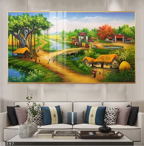 Tranh Phong Cảnh Đồng Quê | Tranh Ngọc Việt - Đắk Lắk | Tranh Ngọc Việt - Xưởng Tranh Đẹp Buôn Ma Thuột (BMT) DakLak