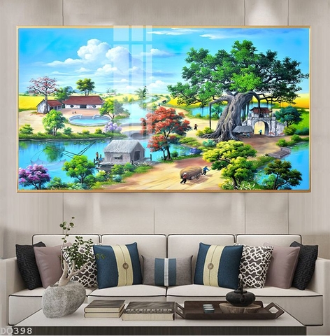 Tranh Phong Cảnh Đồng Quê | Tranh Ngọc Việt - Đắk Lắk | Tranh Ngọc Việt - Xưởng Tranh Đẹp Buôn Ma Thuột (BMT) DakLak