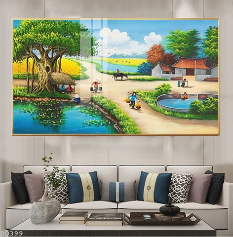 Tranh Phong Cảnh Đồng Quê | Tranh Ngọc Việt - Đắk Lắk | Tranh Ngọc Việt - Xưởng Tranh Đẹp Buôn Ma Thuột (BMT) DakLak