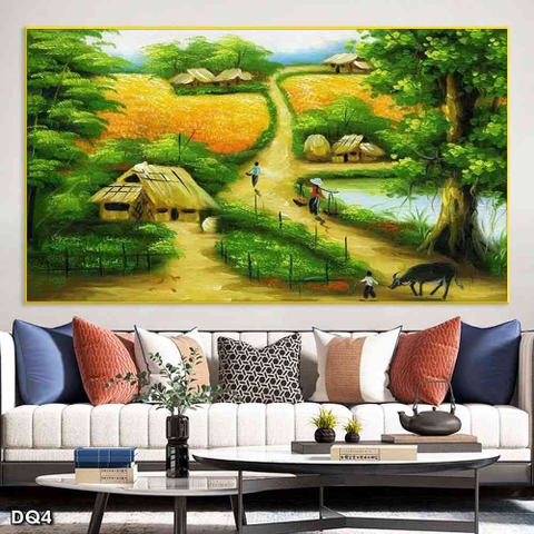 Tranh Phong Cảnh Đồng Quê | Tranh Ngọc Việt - Đắk Lắk | Tranh Ngọc Việt - Xưởng Tranh Đẹp Buôn Ma Thuột (BMT) DakLak