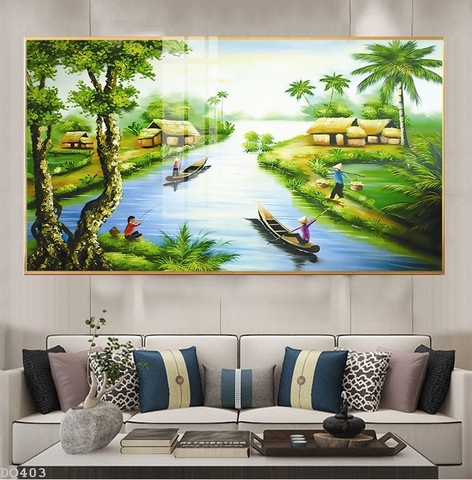 Tranh Phong Cảnh Đồng Quê | Tranh Ngọc Việt - Đắk Lắk | Tranh Ngọc Việt - Xưởng Tranh Đẹp Buôn Ma Thuột (BMT) DakLak