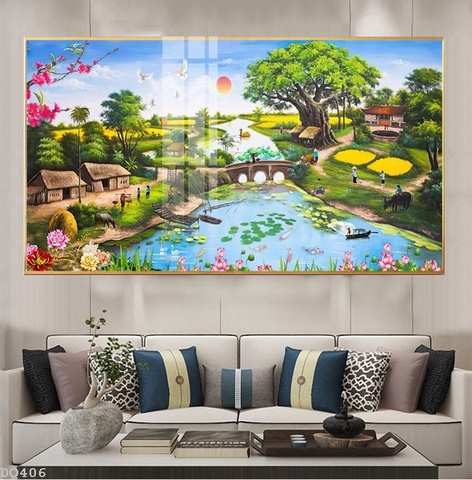 Tranh Phong Cảnh Đồng Quê | Tranh Ngọc Việt - Đắk Lắk | Tranh Ngọc Việt - Xưởng Tranh Đẹp Buôn Ma Thuột (BMT) DakLak