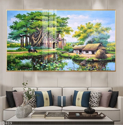 Tranh Phong Cảnh Đồng Quê | Tranh Ngọc Việt - Đắk Lắk | Tranh Ngọc Việt - Xưởng Tranh Đẹp Buôn Ma Thuột (BMT) DakLak