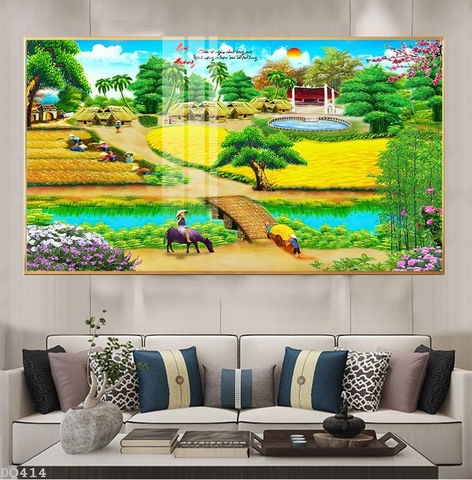 Tranh Phong Cảnh Đồng Quê | Tranh Ngọc Việt - Đắk Lắk | Tranh Ngọc Việt - Xưởng Tranh Đẹp Buôn Ma Thuột (BMT) DakLak