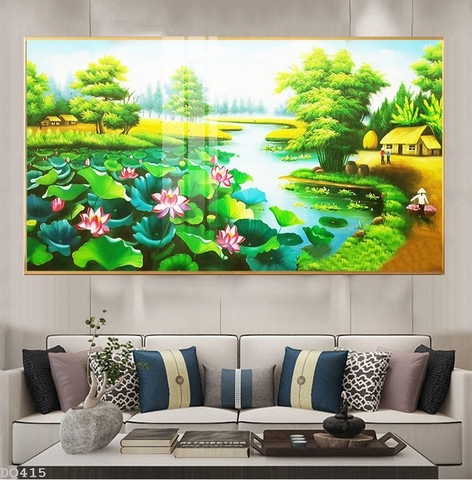 Tranh Phong Cảnh Đồng Quê | Tranh Ngọc Việt - Đắk Lắk | Tranh Ngọc Việt - Xưởng Tranh Đẹp Buôn Ma Thuột (BMT) DakLak