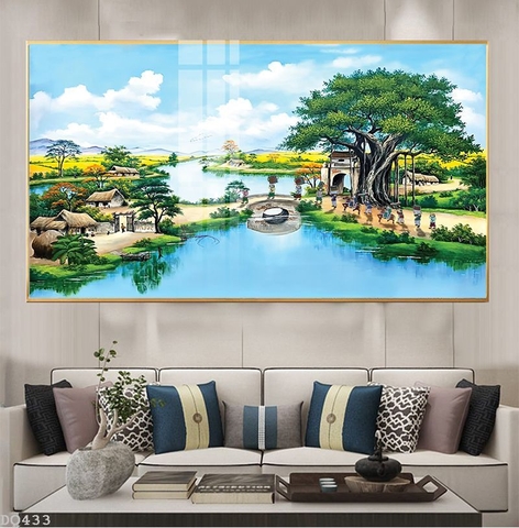Tranh Phong Cảnh Đồng Quê | Tranh Ngọc Việt - Đắk Lắk | Tranh Ngọc Việt - Xưởng Tranh Đẹp Buôn Ma Thuột (BMT) DakLak