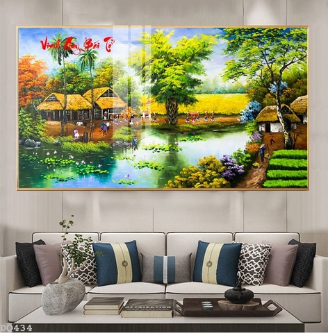Tranh Phong Cảnh Đồng Quê | Tranh Ngọc Việt - Đắk Lắk | Tranh Ngọc Việt - Xưởng Tranh Đẹp Buôn Ma Thuột (BMT) DakLak