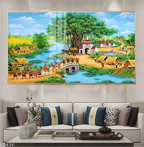 Tranh Phong Cảnh Đồng Quê | Tranh Ngọc Việt - Đắk Lắk | Tranh Ngọc Việt - Xưởng Tranh Đẹp Buôn Ma Thuột (BMT) DakLak