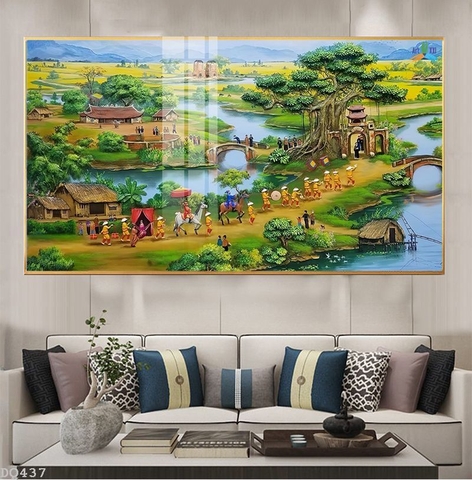 Tranh Phong Cảnh Đồng Quê | Tranh Ngọc Việt - Đắk Lắk | Tranh Ngọc Việt - Xưởng Tranh Đẹp Buôn Ma Thuột (BMT) DakLak