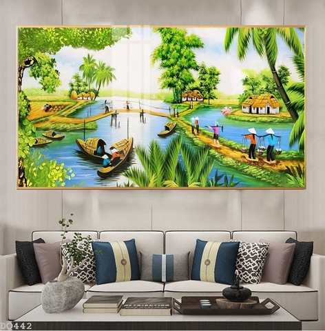 Tranh Phong Cảnh Đồng Quê | Tranh Ngọc Việt - Đắk Lắk | Tranh Ngọc Việt - Xưởng Tranh Đẹp Buôn Ma Thuột (BMT) DakLak