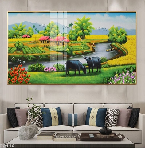 Tranh Phong Cảnh Đồng Quê | Tranh Ngọc Việt - Đắk Lắk | Tranh Ngọc Việt - Xưởng Tranh Đẹp Buôn Ma Thuột (BMT) DakLak
