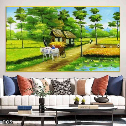 Tranh Phong Cảnh Đồng Quê | Tranh Ngọc Việt - Đắk Lắk | Tranh Ngọc Việt - Xưởng Tranh Đẹp Buôn Ma Thuột (BMT) DakLak