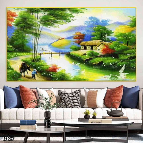 Tranh Phong Cảnh Đồng Quê | Tranh Ngọc Việt - Đắk Lắk | Tranh Ngọc Việt - Xưởng Tranh Đẹp Buôn Ma Thuột (BMT) DakLak