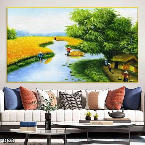 Tranh Phong Cảnh Đồng Quê | Tranh Ngọc Việt - Đắk Lắk | Tranh Ngọc Việt - Xưởng Tranh Đẹp Buôn Ma Thuột (BMT) DakLak