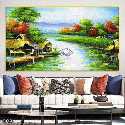 Tranh Phong Cảnh Đồng Quê | Tranh Ngọc Việt - Đắk Lắk | Tranh Ngọc Việt - Xưởng Tranh Đẹp Buôn Ma Thuột (BMT) DakLak