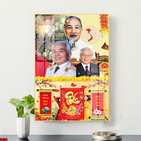 Tranh Bác Hồ - Bác Giáp - Bác Trọng | Tranh Ngọc Việt - Đắk Lắk | Tranh Ngọc Việt - Xưởng Tranh Đẹp Buôn Ma Thuột (BMT) DakLak