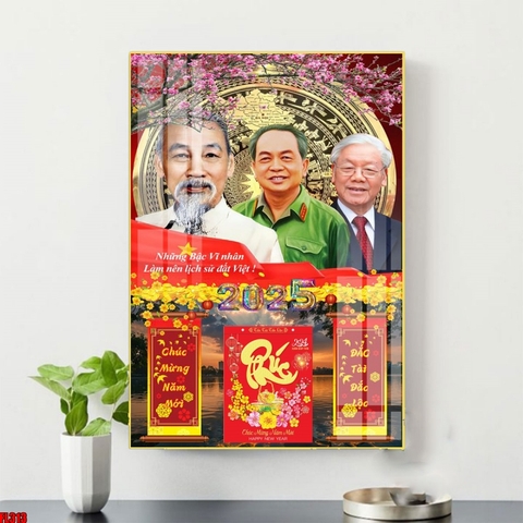 Tranh Bác Hồ - Bác Giáp - Bác Trọng | Tranh Ngọc Việt - Đắk Lắk | Tranh Ngọc Việt - Xưởng Tranh Đẹp Buôn Ma Thuột (BMT) DakLak