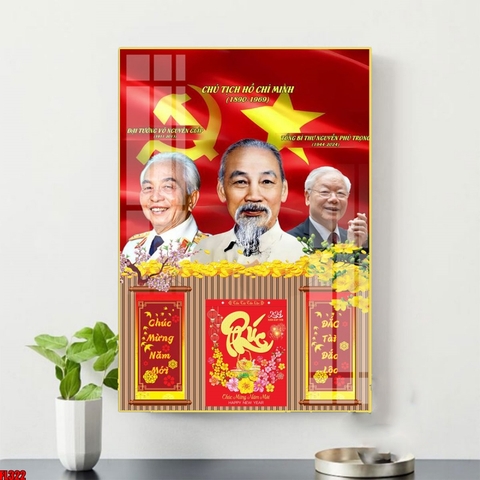 Tranh Bác Hồ - Bác Giáp - Bác Trọng | Tranh Ngọc Việt - Đắk Lắk | Tranh Ngọc Việt - Xưởng Tranh Đẹp Buôn Ma Thuột (BMT) DakLak