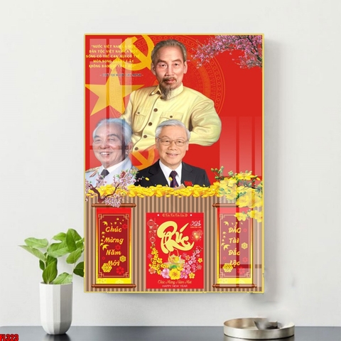 Tranh Bác Hồ - Bác Giáp - Bác Trọng | Tranh Ngọc Việt - Đắk Lắk | Tranh Ngọc Việt - Xưởng Tranh Đẹp Buôn Ma Thuột (BMT) DakLak