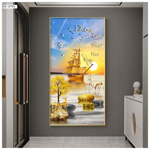 Tranh Đồng Hồ - Đẹp, Sang Trọng | Tranh Ngọc Việt - Đắk Lắk | Tranh Ngọc Việt - Xưởng Tranh Đẹp Buôn Ma Thuột (BMT) DakLak