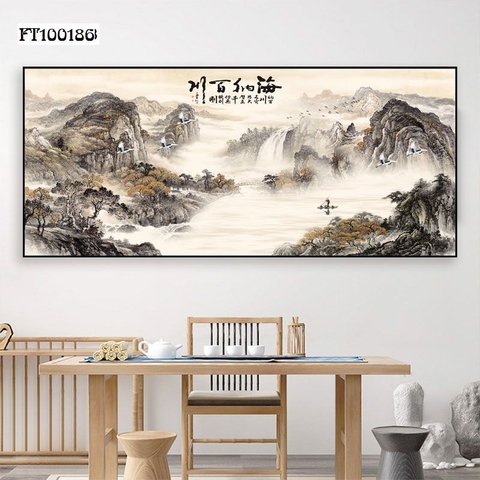 Tranh Thủy Mặc Trung Hoa | Tranh Ngọc Việt - Đắk Lắk | Tranh Ngọc Việt - Xưởng Tranh Đẹp Buôn Ma Thuột (BMT) DakLak