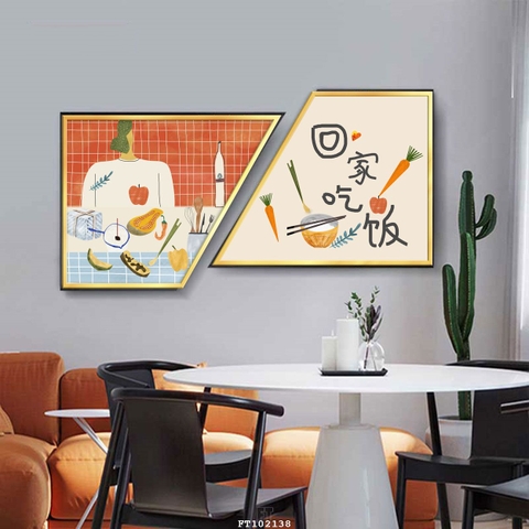 Bộ 2 Tranh Chéo Khuyết | Tranh Ngọc Việt - Đắk Lắk | Tranh Ngọc Việt - Xưởng Tranh Đẹp Buôn Ma Thuột (BMT) DakLak