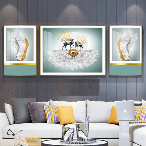 Tranh Hươu Tài Lộc | Tranh Ngọc Việt - Đắk Lắk | Tranh Ngọc Việt - Xưởng Tranh Đẹp Buôn Ma Thuột (BMT) DakLak