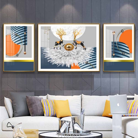 Tranh Hươu Tài Lộc | Tranh Ngọc Việt - Đắk Lắk | Tranh Ngọc Việt - Xưởng Tranh Đẹp Buôn Ma Thuột (BMT) DakLak