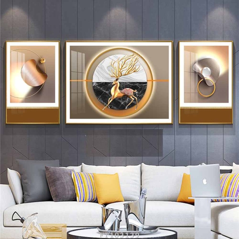 Tranh Hươu Tài Lộc | Tranh Ngọc Việt - Đắk Lắk | Tranh Ngọc Việt - Xưởng Tranh Đẹp Buôn Ma Thuột (BMT) DakLak