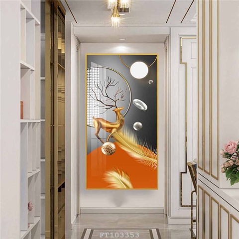 Tranh Hươu Tài Lộc | Tranh Ngọc Việt - Đắk Lắk | Tranh Ngọc Việt - Xưởng Tranh Đẹp Buôn Ma Thuột (BMT) DakLak