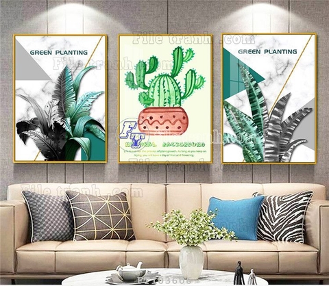 Tranh Lá Cây Nhiệt Đới | Tranh Ngọc Việt - Đắk Lắk | Tranh Ngọc Việt - Xưởng Tranh Đẹp Buôn Ma Thuột (BMT) DakLak