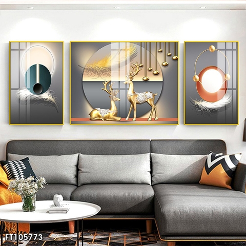 Tranh Hươu Tài Lộc | Tranh Ngọc Việt - Đắk Lắk | Tranh Ngọc Việt - Xưởng Tranh Đẹp Buôn Ma Thuột (BMT) DakLak